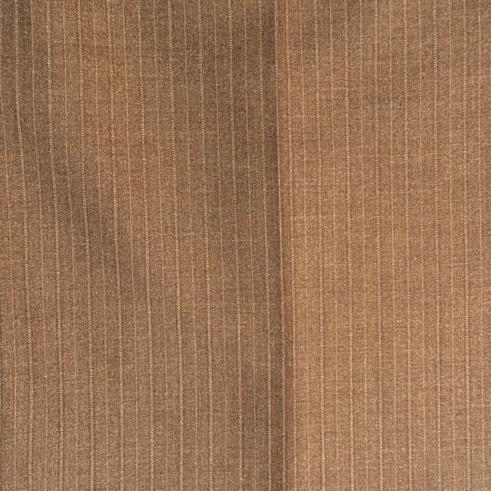 Luca Rossi Italia Mens Brown Pinstripe Suit Dress Pants 42W x 29L‎ - Picture 3 of 11